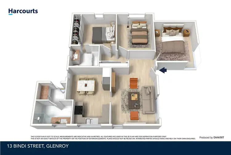 Floorplan of Homely house listing, 13 Bindi Street, Glenroy VIC 3046