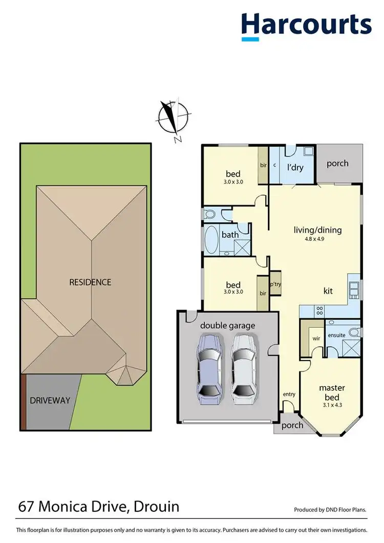 Floorplan of Homely house listing, 67 Monica Drive, Drouin VIC 3818