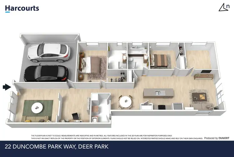 Floorplan of Homely house listing, 22 Duncombe Park Way, Deer Park VIC 3023