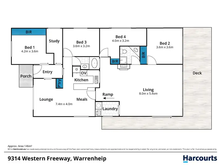 Floorplan of Homely house listing, 9314 Western Highway, Warrenheip VIC 3352
