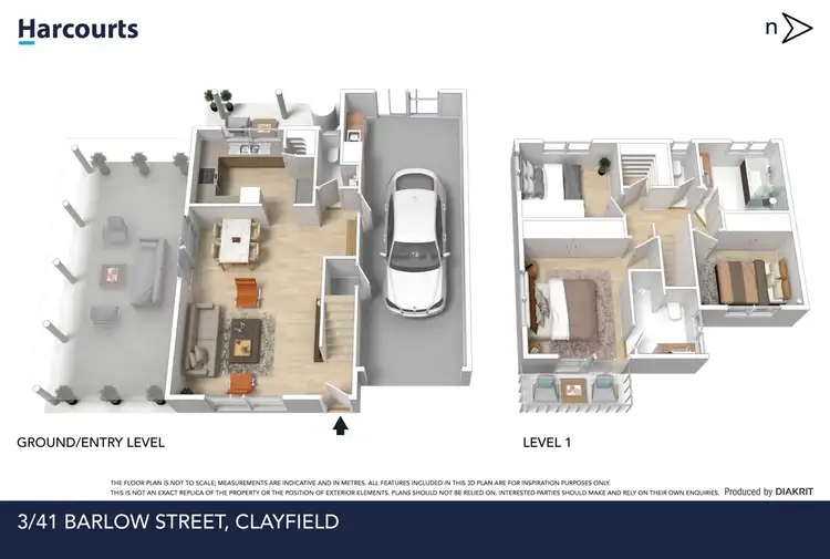 Floorplan of Homely townhouse listing, 3/41 Barlow Street, Clayfield QLD 4011