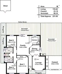 Floorplan of Homely house listing, 16 Heron Avenue, Parafield Gardens SA
