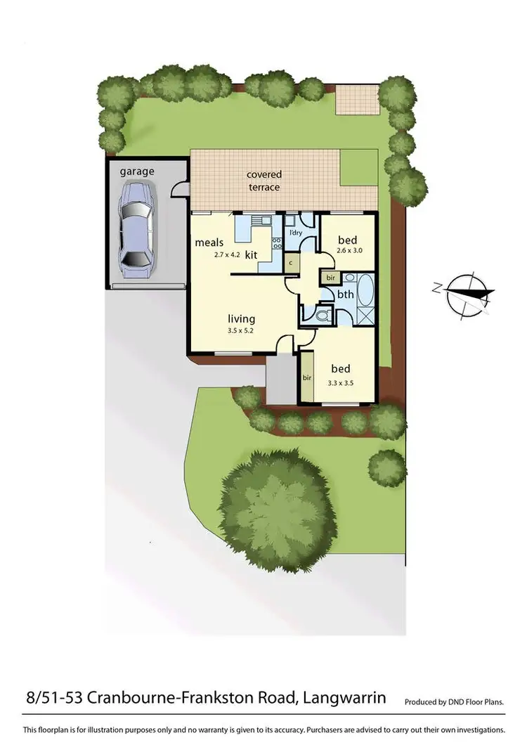 Floorplan of Homely unit listing, 8/51-53 Cranbourne-frankston Road, Langwarrin VIC 3910