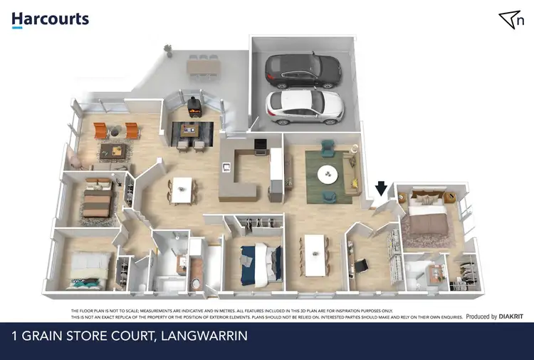Floorplan of Homely house listing, 1 Grain Store Court, Langwarrin VIC 3910