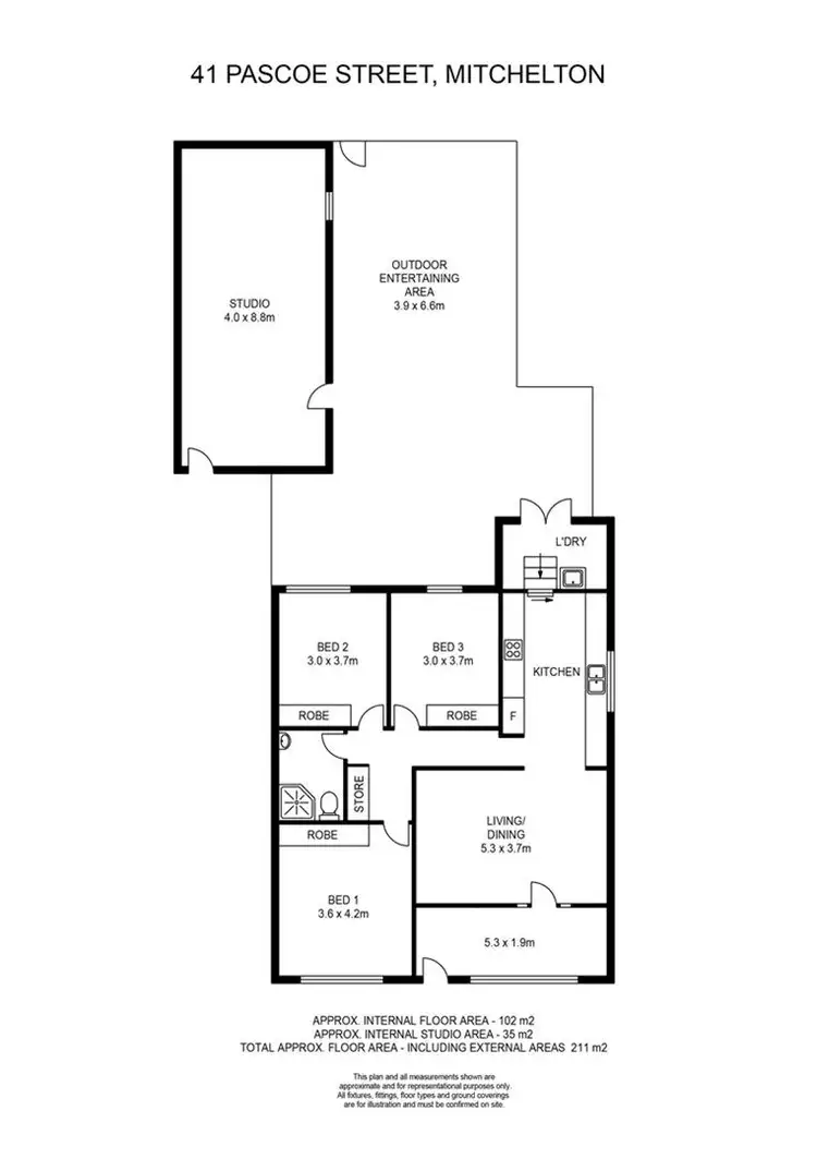Floorplan of Homely house listing, 41 Pascoe Street, Mitchelton QLD 4053