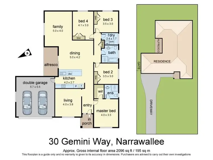 Floorplan of Homely house listing, 30 Gemini Way, Narrawallee NSW 2539