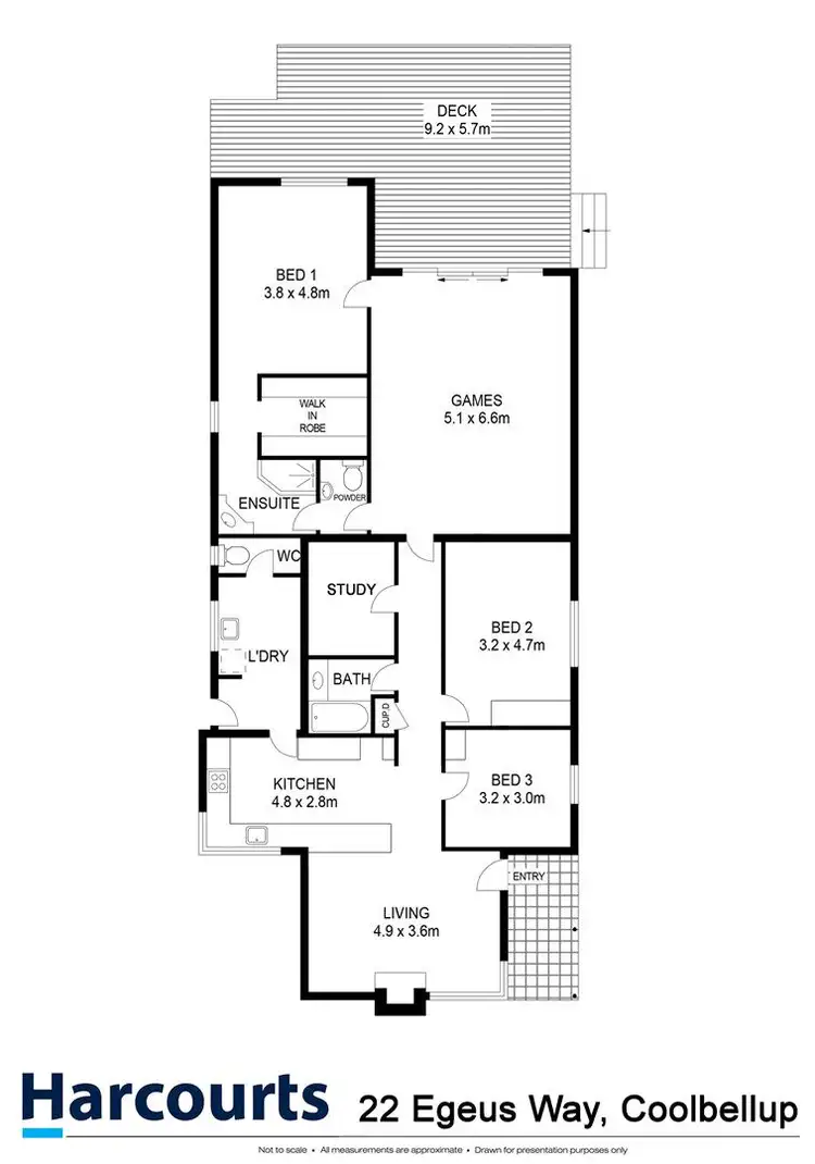 Floorplan of Homely house listing, 22 Egeus Way, Coolbellup WA 6163