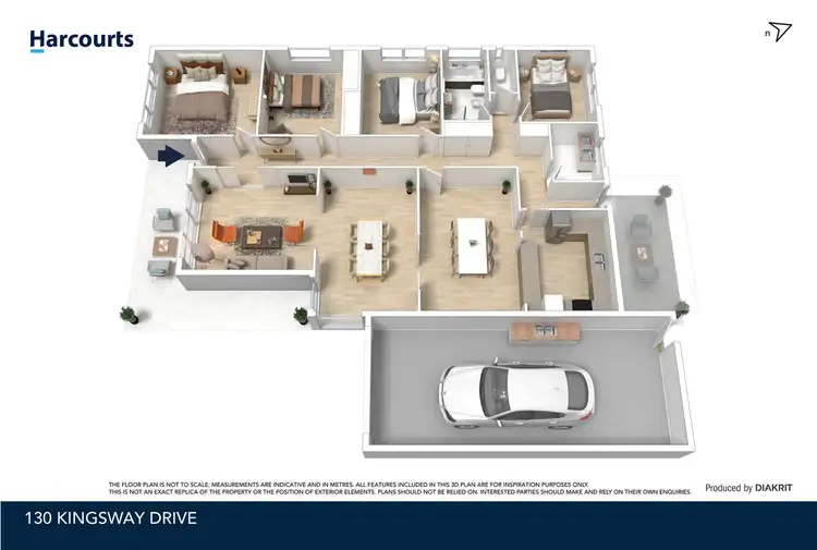 Floorplan of Homely house listing, 130 Kingsway Drive, Lalor VIC 3075