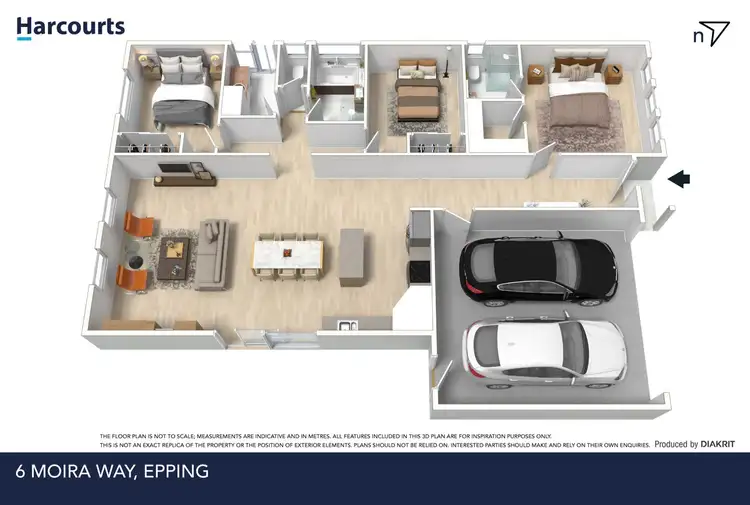 Floorplan of Homely house listing, 6 Moira Way, Epping VIC 3076