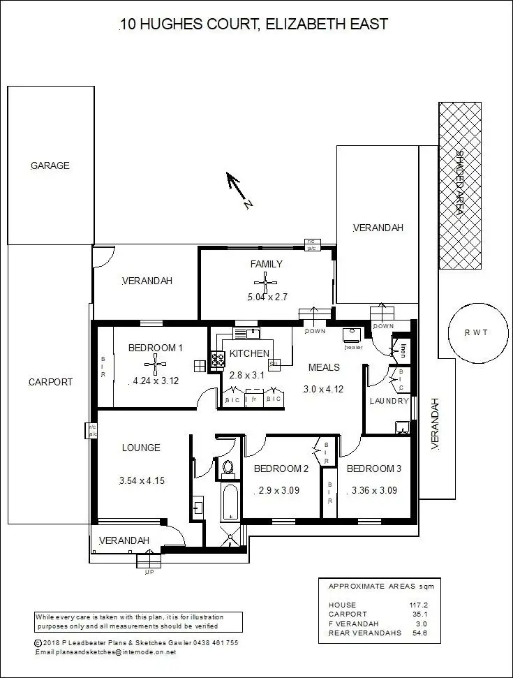 Floorplan of Homely house listing, 10 Hughes Court, Elizabeth East SA 5112