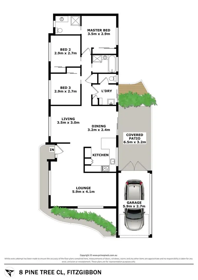 Floorplan of Homely house listing, 8 Pine Tree Close, Fitzgibbon QLD 4018