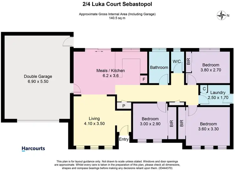 Floorplan of Homely townhouse listing, 2/4 Luka Court, Sebastopol VIC 3356