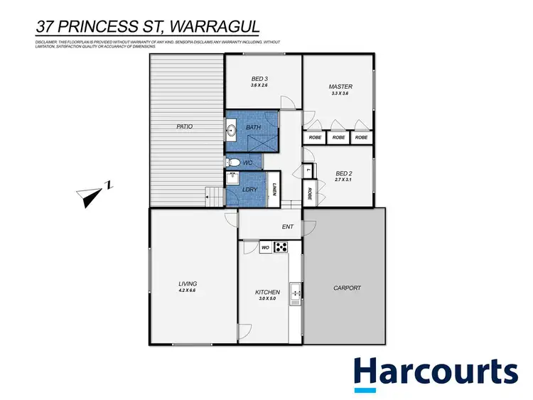 Floorplan of Homely house listing, 37 Princess Street, Warragul VIC 3820