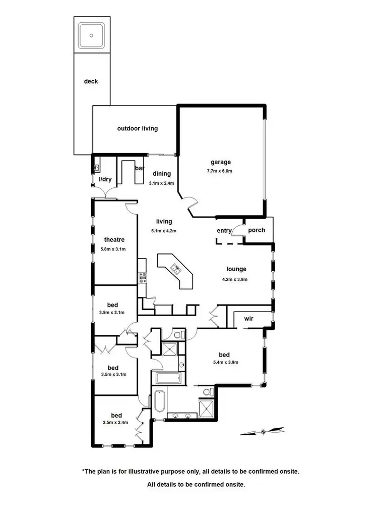 Floorplan of Homely house listing, 8 Lakewood Place, Berwick VIC 3806