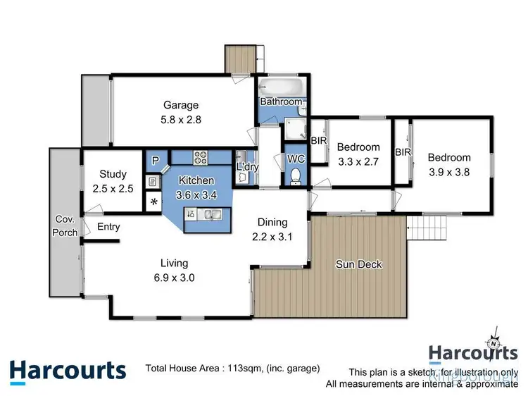 Floorplan of Homely house listing, 5 Keith Street, Kingston TAS 7050