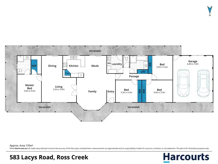Floorplan of Homely house listing, 583 Lacys Road, Ross Creek VIC 3351