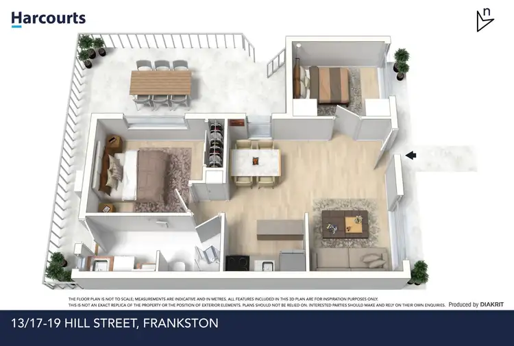 Floorplan of Homely villa listing, 13/17-19 Hill Street, Frankston VIC 3199