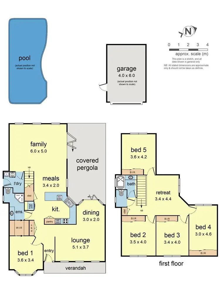 Floorplan of Homely house listing, 25 Langdale Drive, Croydon Hills VIC 3136