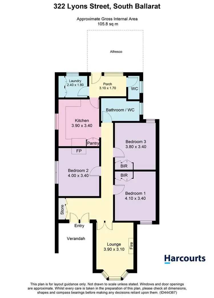 Floorplan of Homely house listing, 322 Lyons Street South, Ballarat Central VIC 3350