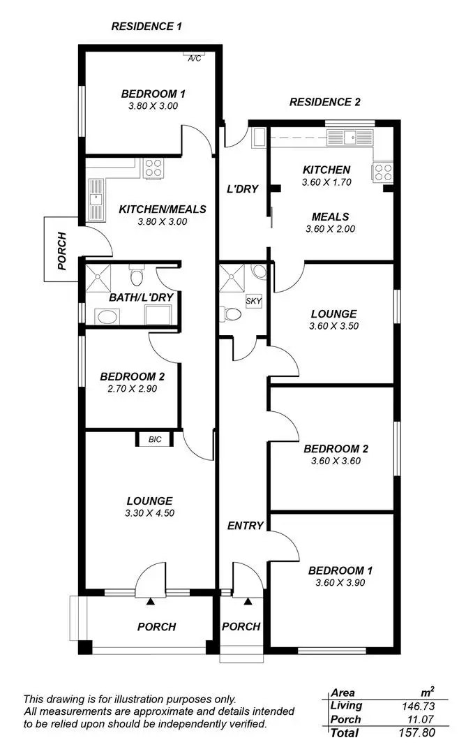 Floorplan of Homely house listing, 23 & 23a Gilbert Street, Ovingham SA 5082