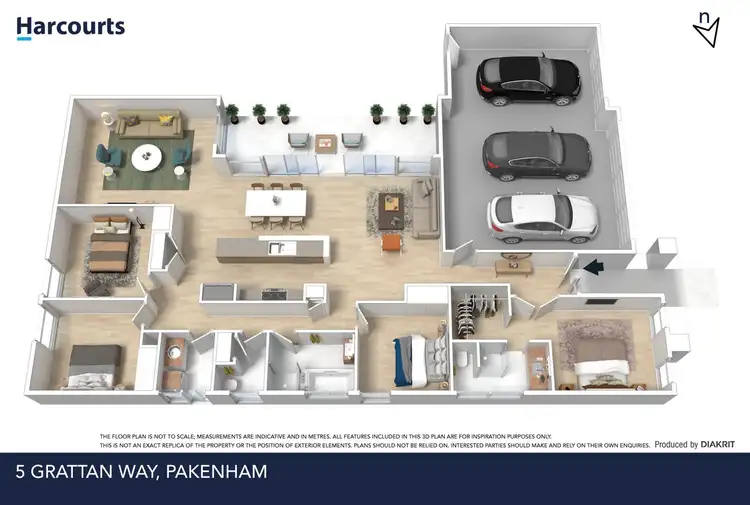 Floorplan of Homely house listing, 5 Grattan Way, Pakenham VIC 3810