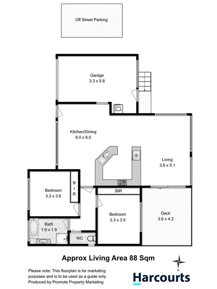 Floorplan of Homely house listing, 3/81 Oakdowns Parade, Oakdowns TAS 7019
