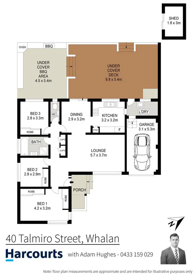 Floorplan of Homely house listing, 40 Talmiro Street, Whalan NSW 2770