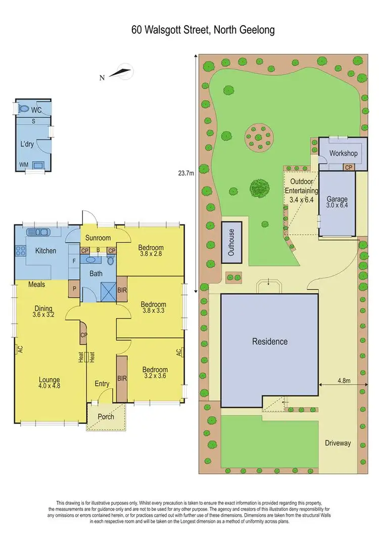 Floorplan of Homely house listing, 60 Walsgott Street, North Geelong VIC 3215