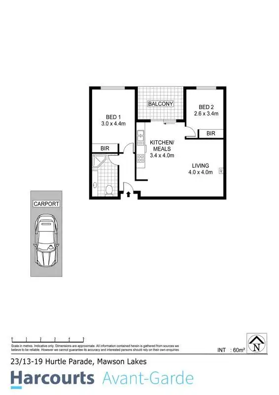 Floorplan of Homely apartment listing, 23/13-19 Hurtle Parade, Mawson Lakes SA 5095
