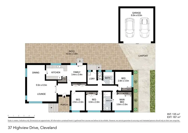 Floorplan of Homely house listing, 37 High View Drive, Cleveland QLD 4163