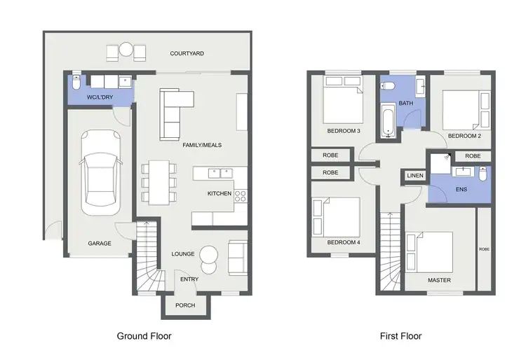 Floorplan of Homely townhouse listing, 28 Loveday Crescent, Casey ACT 2913