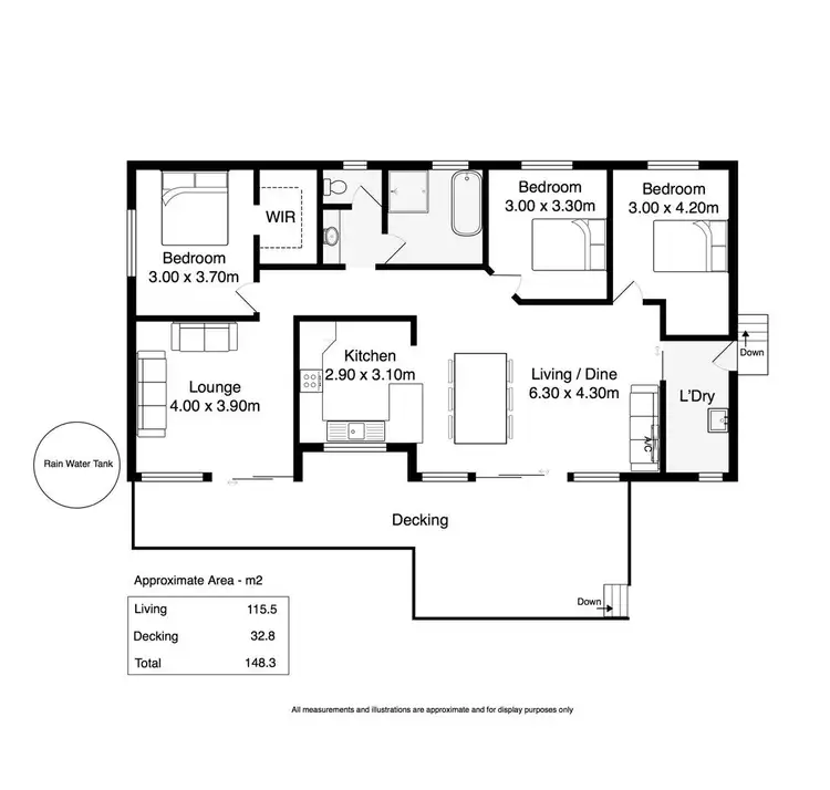 Floorplan of Homely house listing, 1 Harvey Crescent, Aldinga Beach SA 5173