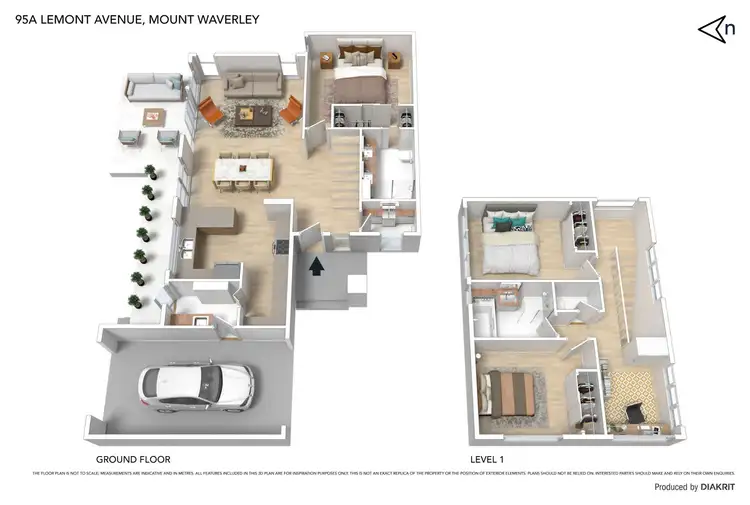 Floorplan of Homely townhouse listing, 95A Lemont Avenue, Mount Waverley VIC 3149
