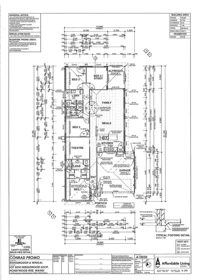 Floorplan of Homely house listing, 28 Needlewood Loop, Wandi WA 6167