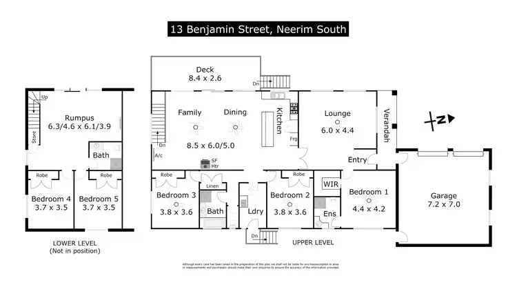 Floorplan of Homely house listing, 13 Benjamin Street, Neerim South VIC 3831
