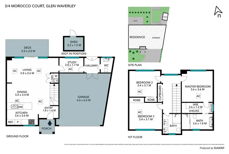 Floorplan of Homely townhouse listing, 3/4 Morocco Court, Glen Waverley VIC 3150