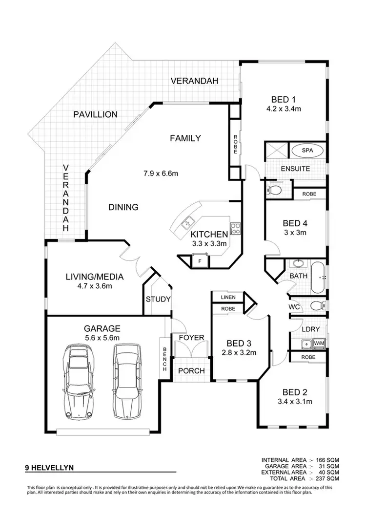 Floorplan of Homely house listing, 9 Helvellyn Street, Bushland Beach QLD 4818