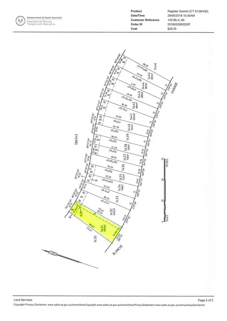 Floorplan of Homely land listing, Lot 1431 Blanche Parade, Hindmarsh Island SA 5214