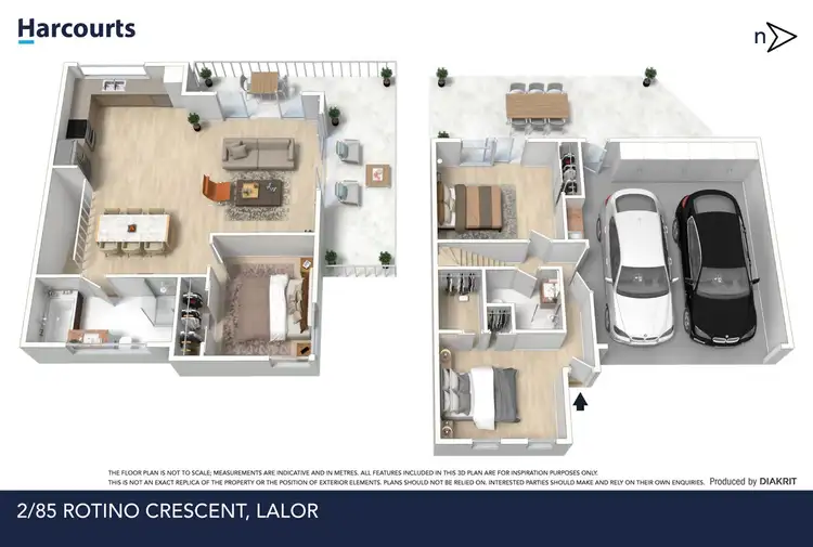 Floorplan of Homely townhouse listing, 2/85 Rotino Crescent, Lalor VIC 3075