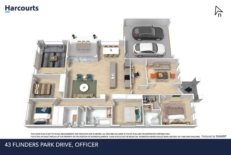 Floorplan of Homely house listing, 43 Flinders Park Drive, Officer VIC 3809