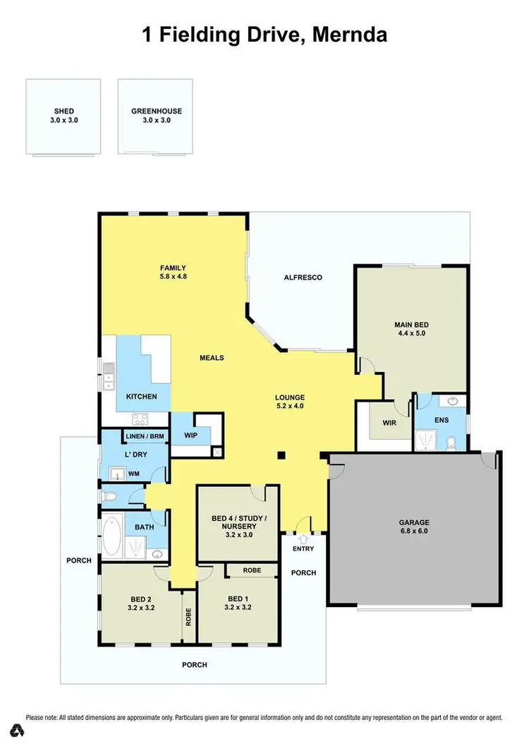 Floorplan of Homely house listing, 1 Fielding Drive, Mernda VIC 3754