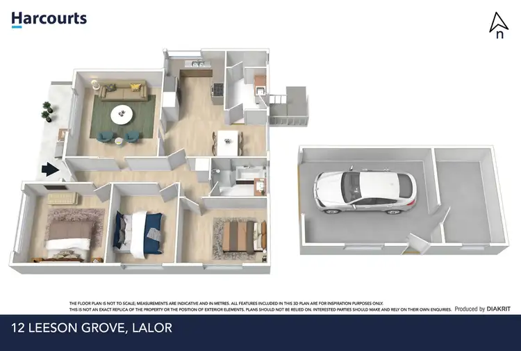 Floorplan of Homely house listing, 12 Leeson Grove, Lalor VIC 3075
