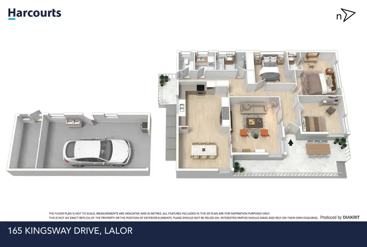 Floorplan of Homely house listing, 165 Kingsway Drive, Lalor VIC 3075