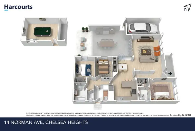 Floorplan of Homely house listing, 14 Norman Avenue, Chelsea Heights VIC 3196