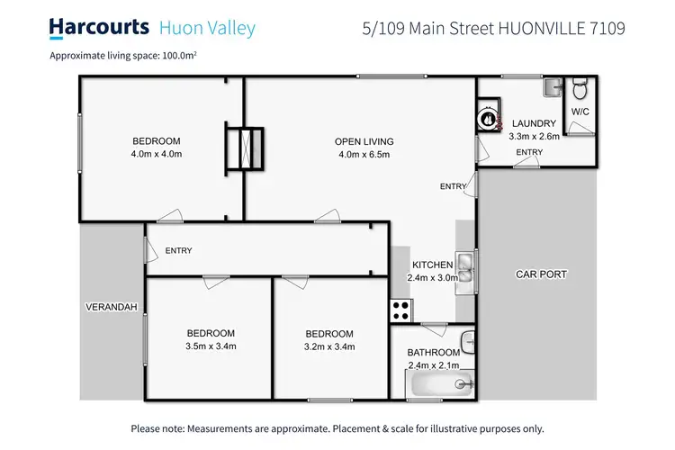 Floorplan of Homely house listing, 5/109 Main Street, Huonville TAS 7109