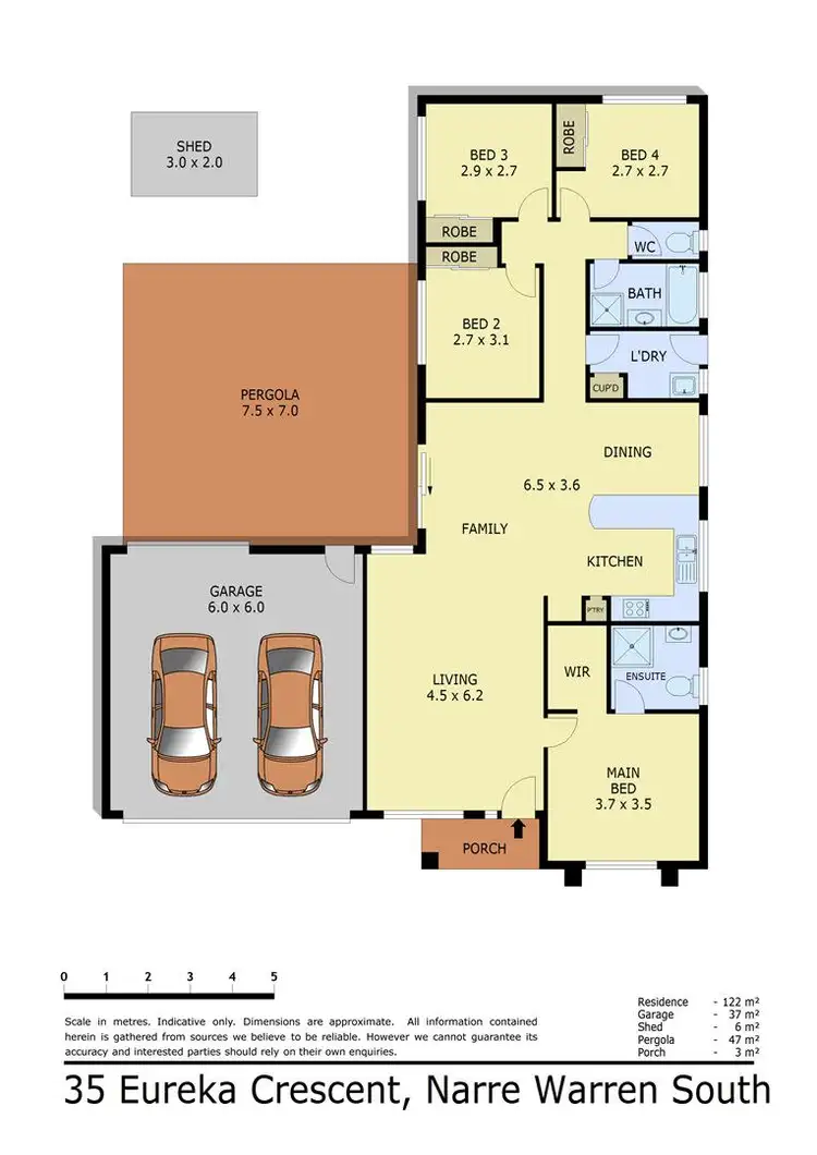 Floorplan of Homely house listing, 35 Eureka Crescent, Narre Warren South VIC 3805