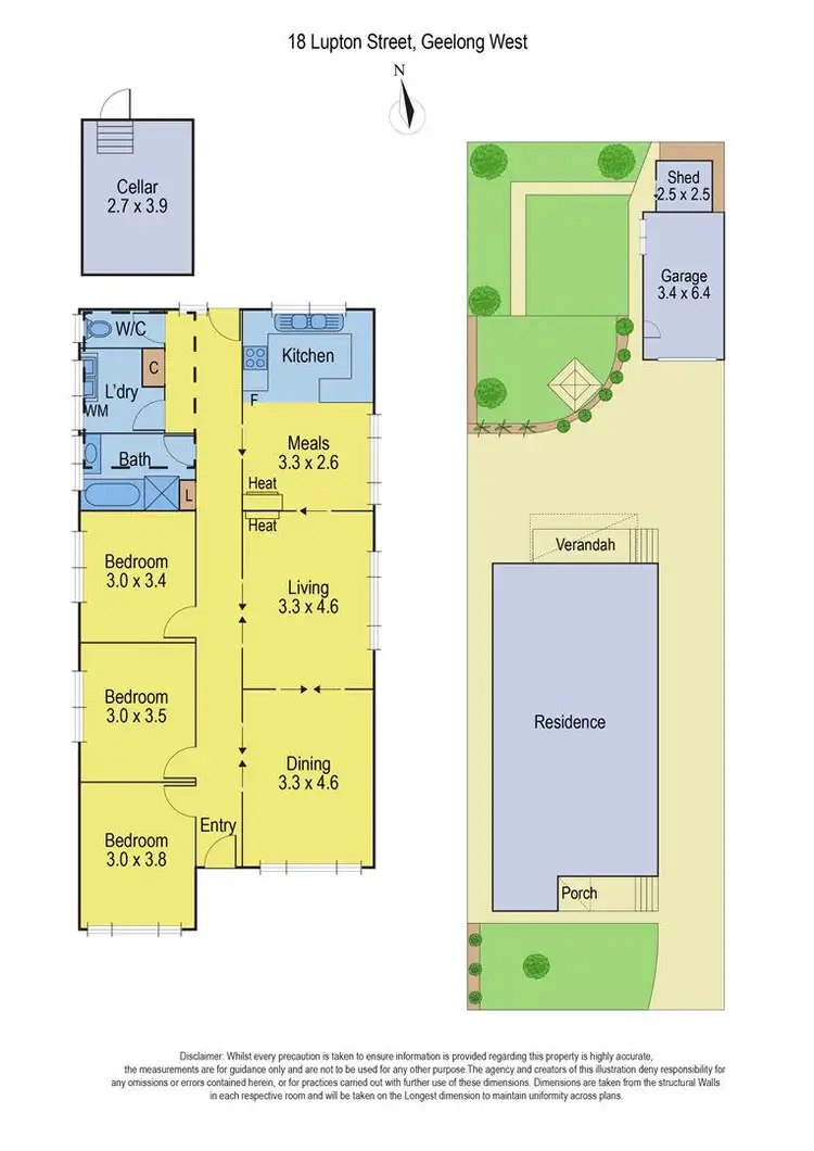 Floorplan of Homely house listing, 18 Lupton Street, Geelong West VIC 3218