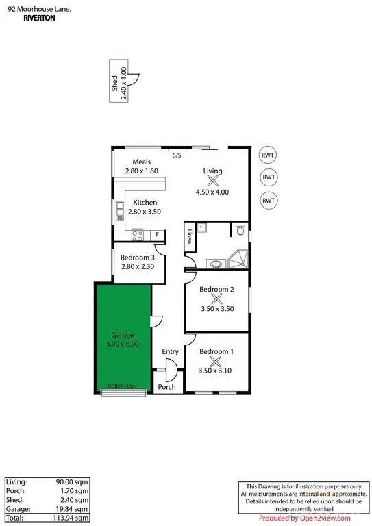 Floorplan of Homely house listing, 4 Moorhouse Lane, Riverton SA 5412