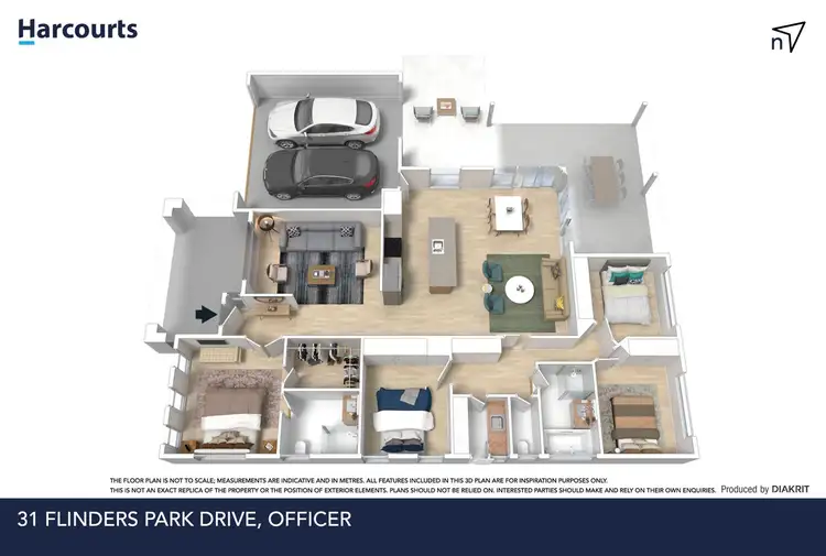 Floorplan of Homely house listing, 31 Flinders Park Drive, Officer VIC 3809