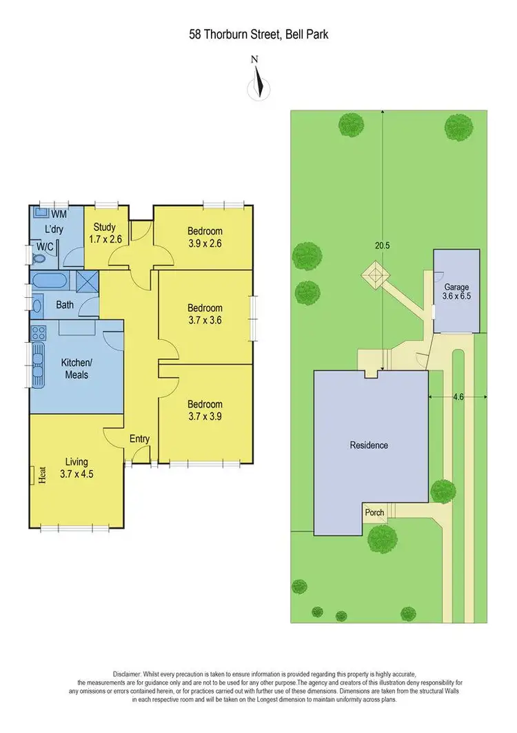 Floorplan of Homely house listing, 58 Thorburn Street, Bell Park VIC 3215